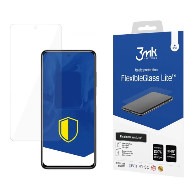 Защитное стекло 3mk FlexibleGlass Lite для Xiaomi Poco X3 Pro Transparent (5903108376945)