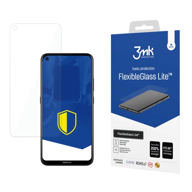 Защитное стекло 3mk FlexibleGlass Lite для Nokia 5.4 Transparent (5903108357357)
