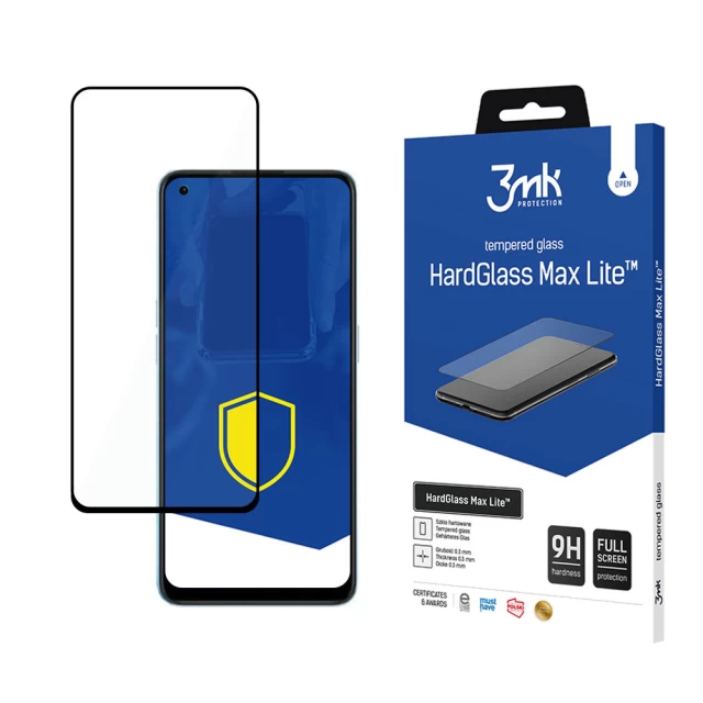 Захисне скло 3mk HardGlass Max Lite для Oppo Reno 8 Pro Plus 5G Black (5903108485760)