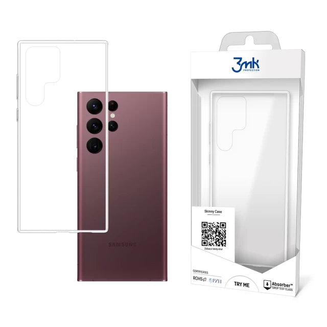 Чохол 3mk Skinny Case для Samsung Galaxy S22 Ultra 5G (S908) Transparent (5903108459013)