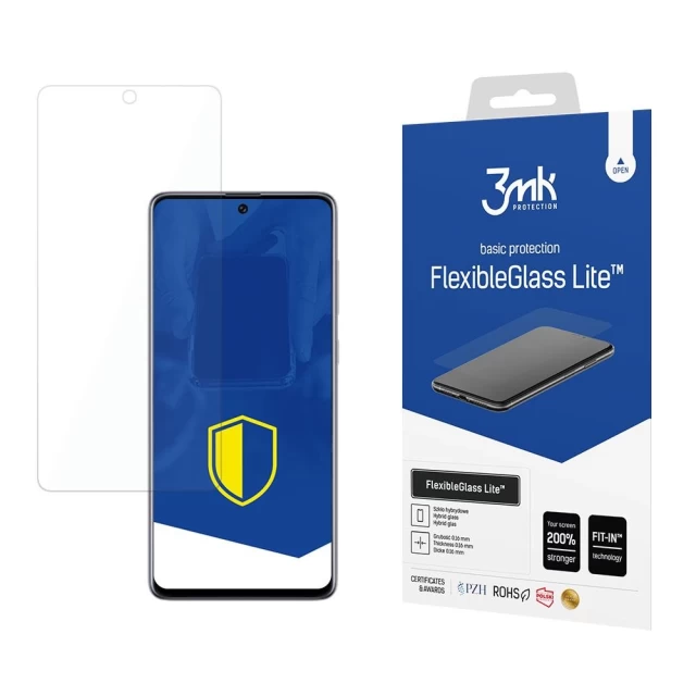 Защитное стекло 3mk FlexibleGlass Lite для Samsung Galaxy A71 5G (A716) Transparent (5903108357050)
