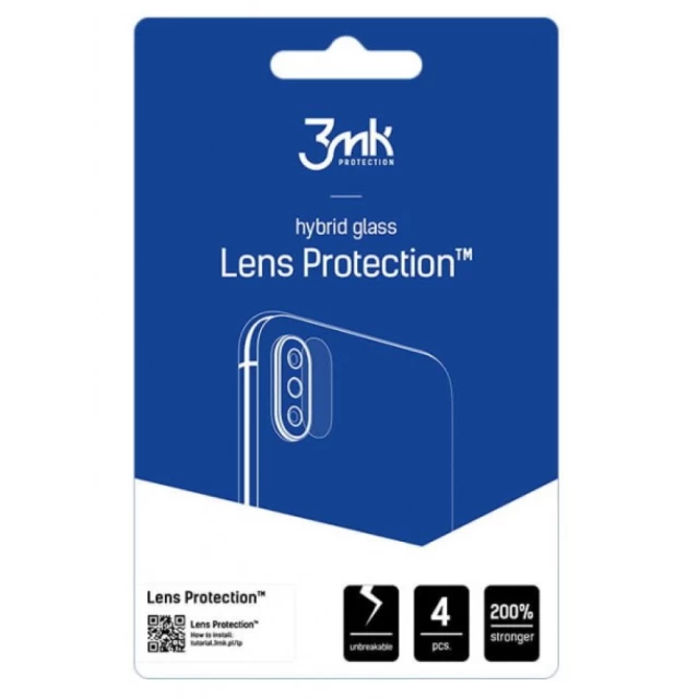 Защитное стекло для камеры 3mk Lens Protection для Xiaomi 11T Transparent (4 Pack) (5903108438346)