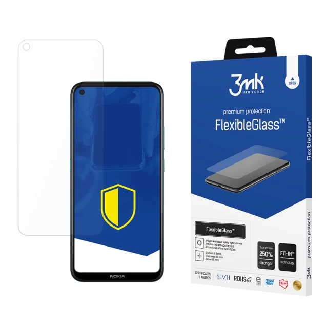 Защитное стекло 3mk FlexibleGlass для Nokia 3.4 Transparent (5903108353854)
