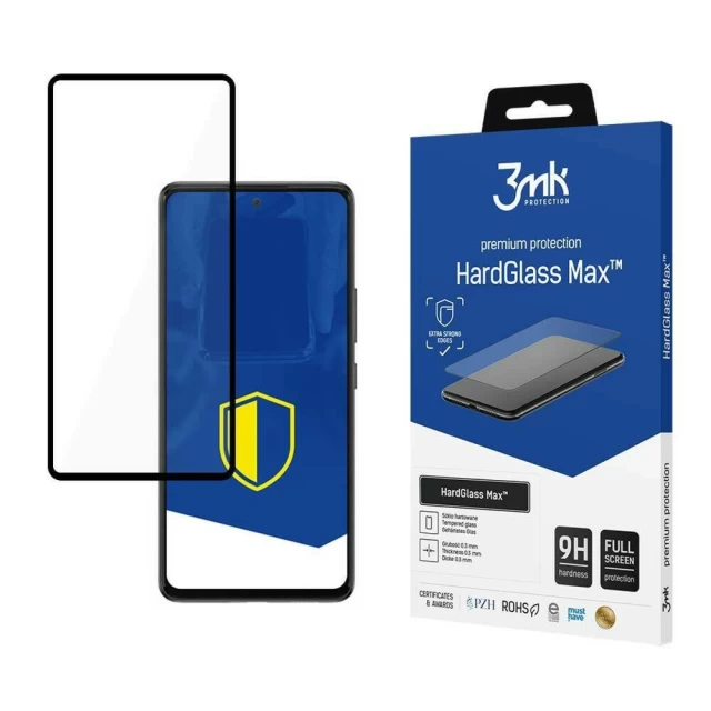 Захисне скло 3mk HardGlass Max для Samsung Galaxy A53 5G (A536) Black (5903108465892)