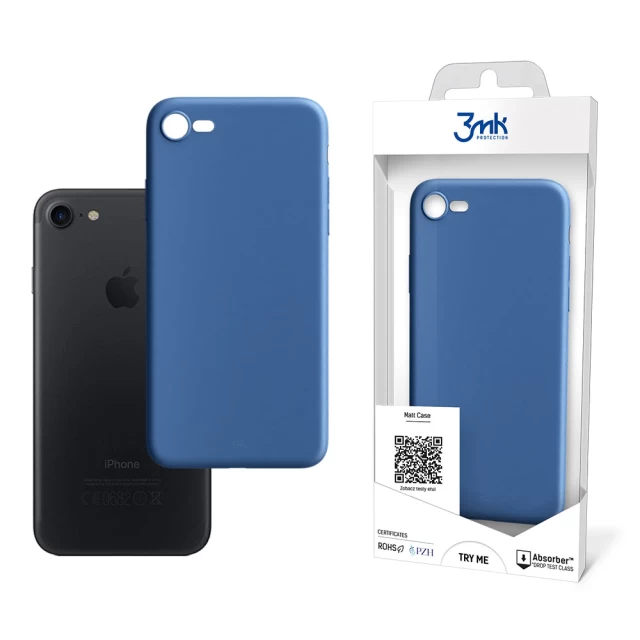Чохол 3mk Matt Case для iPhone SE 2022/2020 8 | 7 Blueberry (5903108313414)