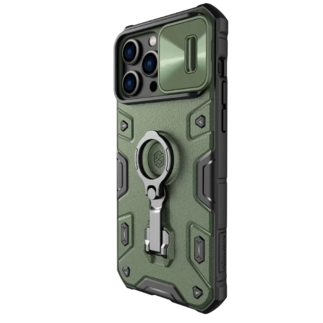 Чохол Nillkin CamShield Armor Pro для iPhone 14 Pro Max Dark Green (6902048248762)