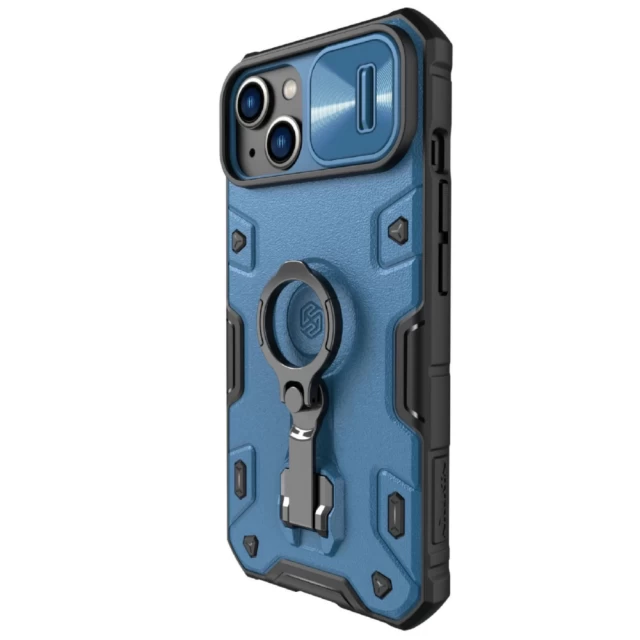 Чохол Nillkin CamShield Armor Pro для iPhone 14 Blue with MagSafe (6902048248786)