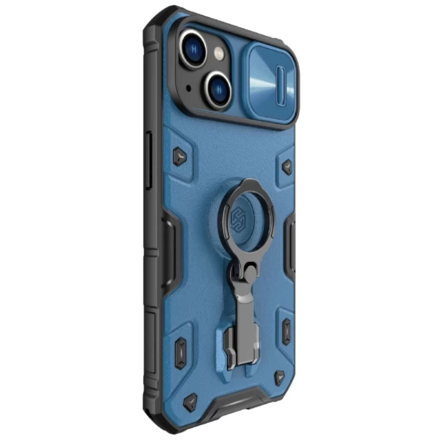 Чохол Nillkin CamShield Armor Pro для iPhone 14 Blue with MagSafe (6902048248786)
