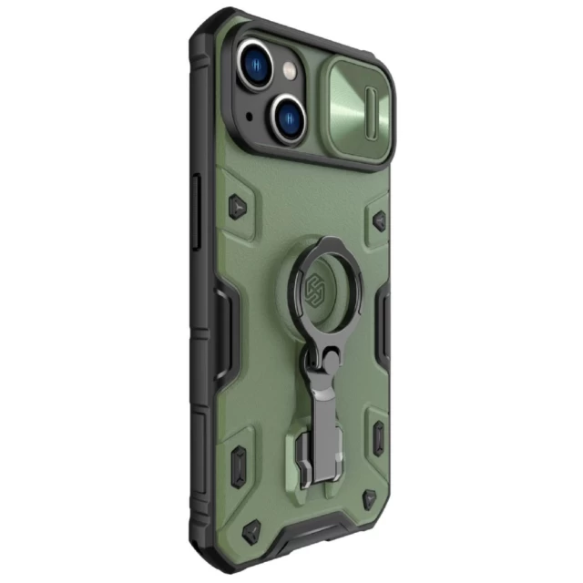 Чохол Nillkin CamShield Armor Pro для iPhone 14 Dark Green with MagSafe (6902048248793)