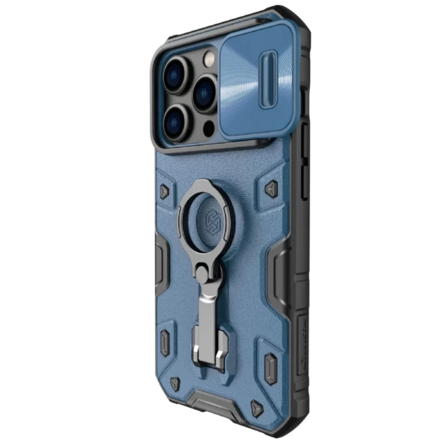Чохол Nillkin CamShield Armor Pro для iPhone 14 Pro Blue with MagSafe (6902048248816)