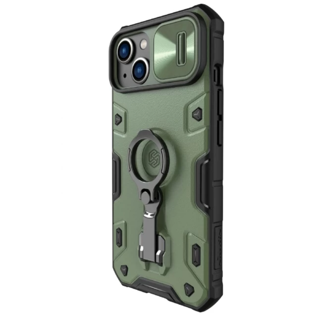 Чехол Nillkin CamShield Armor Pro для iPhone 14 Dark Green (6902048248670)