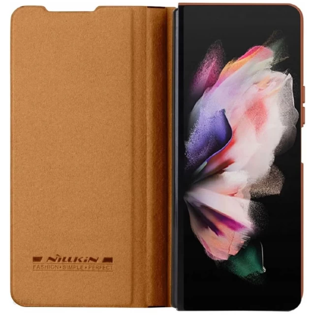 Чохол Nillkin Qin Pro для Samsung Galaxy Fold4 (F936) Brown (6902048250291)