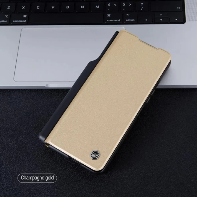 Чехол Nillkin Qin Pro для Samsung Galaxy Fold4 (F936) Gold (6902048250307)