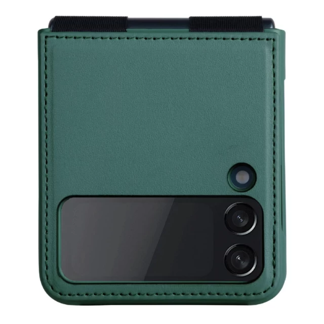 Чохол Nillkin Qin Vegan Leather для Samsung Galaxy Flip4 (F721) Dark Green (6902048250420)