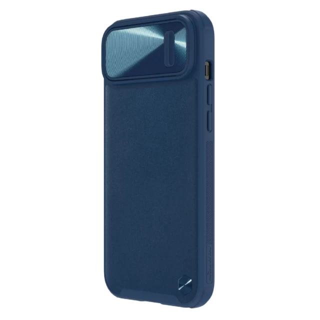 Чехол Nillkin CamShield Leather S для iPhone 14 Blue (6902048249660)