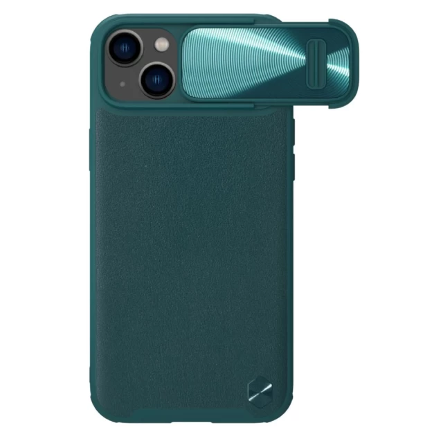 Чехол Nillkin CamShield Leather S для iPhone 14 Green (6902048249677)