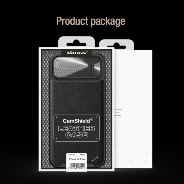 Чехол Nillkin CamShield Leather S для iPhone 14 Green (6902048249677)