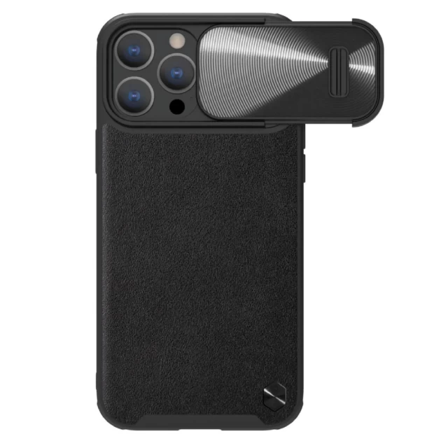 Чехол Nillkin CamShield Leather S для iPhone 14 Pro Black (6902048249684)