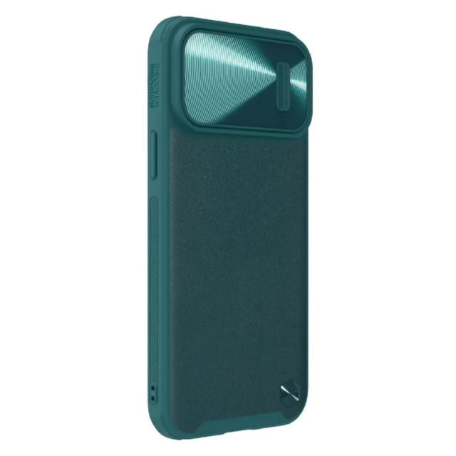 Чехол Nillkin CamShield Leather S для iPhone 14 Pro Green (6902048249707)