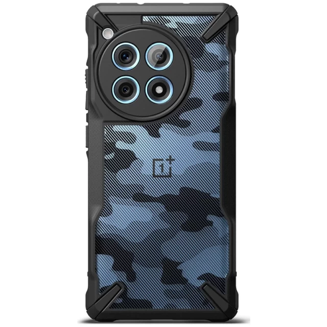 Чохол Ringke Fusion X для OnePlus 12R Camo Black (8809961785375)