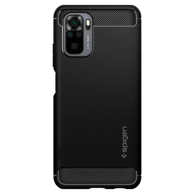 Чохол Spigen Rugged Armor для Xiaomi Redmi Note 10 | 10S Black (ACS02063)