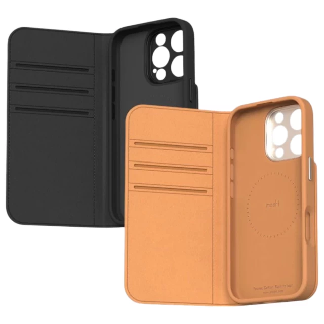 Чехол-книжка Moshi Overture для iPhone 16 Pro Caramel Brown with MagSafe (99MO241213)