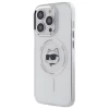 Чехол Karl Lagerfeld IML Metal Choupette Head для iPhone 13 Pro White with MagSafe (KLHMP13LHLSCHH)