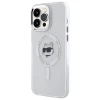 Чехол Karl Lagerfeld IML Metal Choupette Head для iPhone 14 Pro Max White with MagSafe (KLHMP14XHLSCHH)