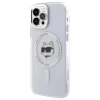 Чехол Karl Lagerfeld IML Metal Choupette Head для iPhone 12 | 12 Pro White with MagSafe (KLHMP12MHLSCHH)