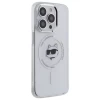 Чехол Karl Lagerfeld IML Metal Choupette Head для iPhone 14 Pro White with MagSafe (KLHMP14LHLSCHH)