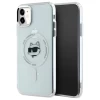 Чехол Karl Lagerfeld IML Metal Choupette Head для iPhone 11 | XR White with MagSafe (KLHMN61HLSCHH)