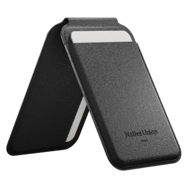 Кошелек Native Union Active Wallet Stand Magnetic Black with MagSafe (ACT-BLK-WAL)