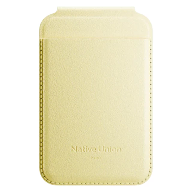 Кошелек Native Union Active Wallet Stand Magnetic Lemon with MagSafe (ACT-LMO-WAL)