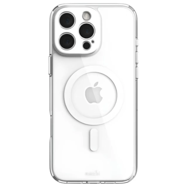 Чехол Moshi iGlaze Slim Hardshell Case для iPhone 16 Pro Max Luna Silver with MagSafe (99MO241014)