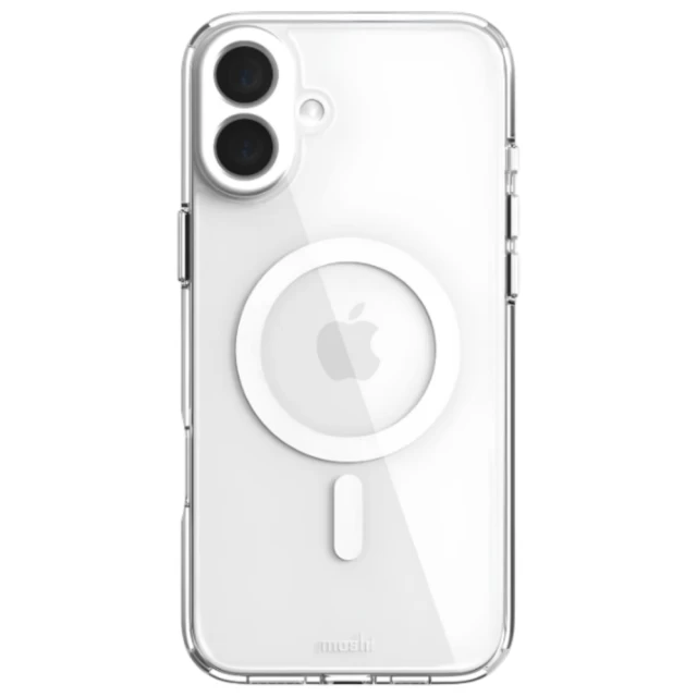 Чехол Moshi iGlaze Slim Hardshell Case для iPhone 16 Luna Silver with MagSafe (99MO241011)