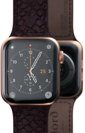 Ремінець Elements Njord Salmon Leather Strap для Apple Watch 49 | 45 | 44 | 42 mm Rust (SL14123) - 1