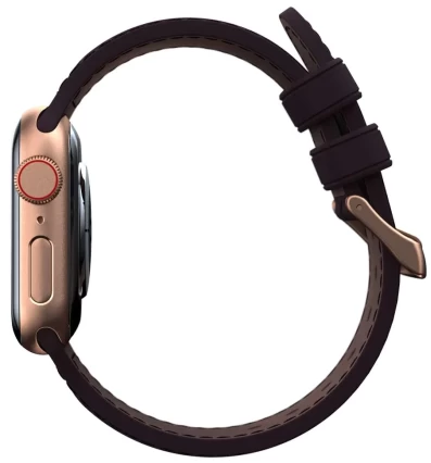 Ремінець Elements Njord Salmon Leather Strap для Apple Watch 49 | 45 | 44 | 42 mm Rust (SL14123) - 2