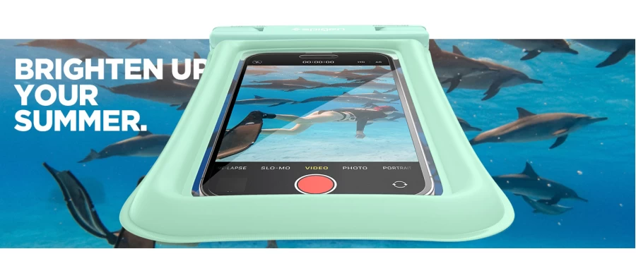 Водонепроницаемый чехол Spigen A610 Universal Waterproof Float Case Apricot (ACS06011) - 3