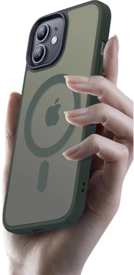 Чехол Upex HyperMat для iPhone 12 | 12 Pro Dark Green with MagSafe (UP172193) - 1