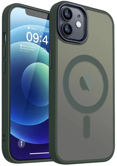 Чохол Upex HyperMat для iPhone 12 | 12 Pro Dark Green with MagSafe (UP172193) - 2