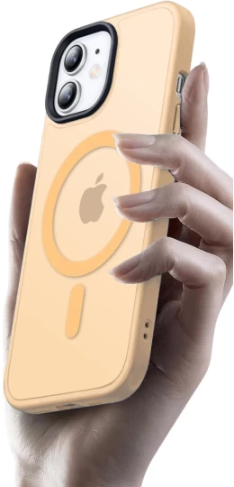 Чехол для iPhone 13 Pro Max WAVE Matte Insane Case with Magnetic Ring Yellow - 1