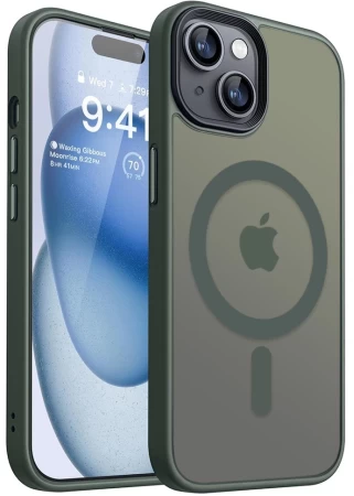 Чохол Upex UltraMat для iPhone 15 Plus Dark Green with MagSafe (UP172225) - 2