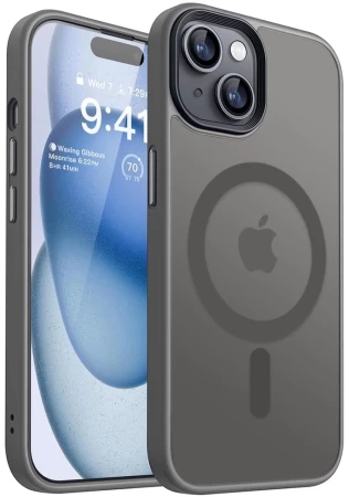 Чехол Upex UltraMat для iPhone 15 Gray with MagSafe (UP172224) - 2