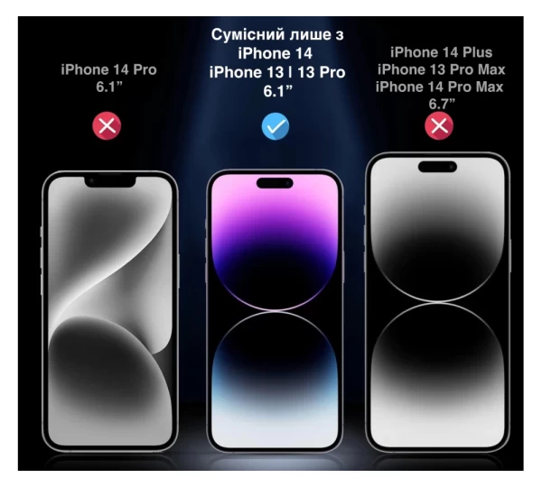 Защитное стекло Upex для iPhone 14 | 13 | 13 Pro AlignMaster Full Coverage Transparent (UP191002) - 3
