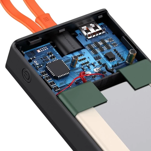 Портативное зарядное устройство Baseus Elf 20000 mAh 65W with USB-C 0.3m Cable Black (PPJL000001) - 1