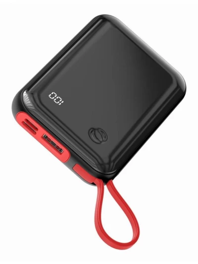 Портативний зарядний пристрій Baseus Mini S 10000 mAh 15W with USB-C Cable Black (PPXF-A09) - 1