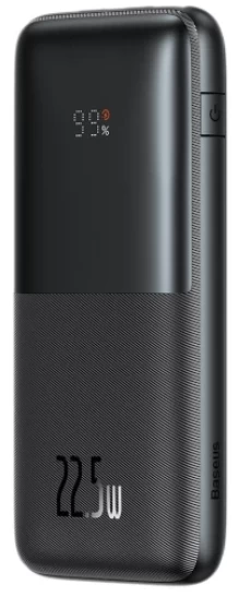 Портативное зарядное устройство Baseus Bipow Pro 10000 mAh 22.5W with USB-A to USB-C 0.3m Cable Black (PPBD040001) - 1
