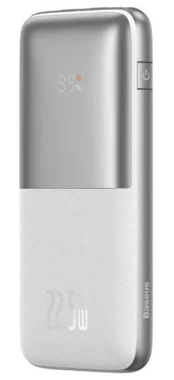 Портативний зарядний пристрій Baseus Bipow Pro 10000 mAh 22.5W with USB-A to USB-C 0.3m Cable White (PPBD040002) - 1