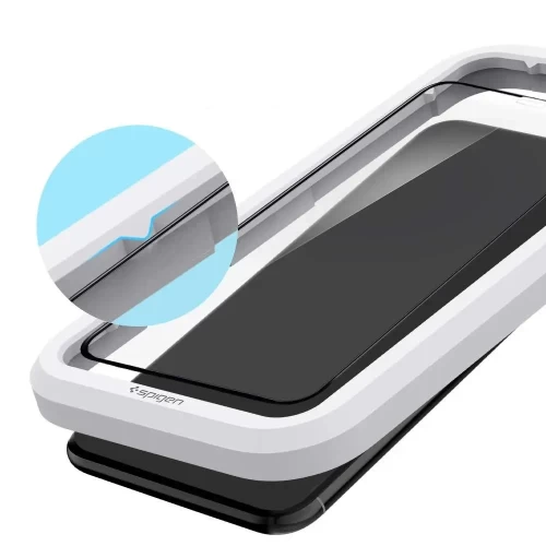 Защитное стекло Spigen для iPhone 11 AlignMaster Full Coverage Black (AGL00106) - 1