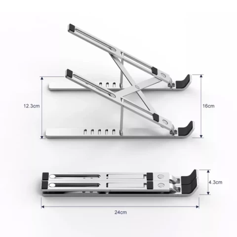 Подставка для ноутбука WIWU Laptop Stand Silver (S400) - 2